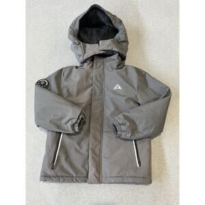 Moerdeng Kid's Ski Jacket Waterproof Winter Coat with Detachable Hood